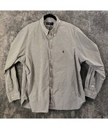 Ralph Lauren Dress Shirt Mens 18 46 Black Check Plaid Classic Fit Button... - £10.97 GBP