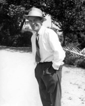 Bing Crosby smiling pose in white shirt and classic hat 1950&#39;s 8x10 real photo - £8.66 GBP