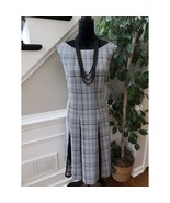 Roz &amp; Ali Shift Dress Womens Size 18 Black White Houndstooth Boat Neck B... - $29.70