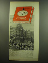 1949 Craven A Virginia Cigarettes Ad - Meet of the Heythrop Hunt at Blenheim  - £14.77 GBP