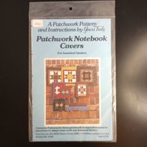 Patchwork Notebook Covers Quilt Pattern Yours Truly Looseleaf Binders 1979 VTG - £1.90 GBP