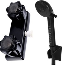 Rv Shower Faucet W/Showerhead And Hose - Outdoor Non-Metallic Shower, Black - $48.99