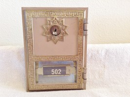 Vintage Salsbury Mailbox Brass Post Office Box Doors Los Angeles w/ 2 Ke... - $630.70 MXN