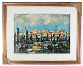 &quot; Safat &quot; Par Bertoldo Taubert, Encadré Huile sur Toile, 22 &quot; x 16 &quot; Ave... - £3,816.14 GBP