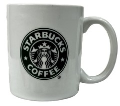 Starbucks Coffee Mug Classic White Green and Black Siren Mermaid Logo 2006 11 oz - £6.50 GBP