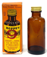 Vintage Hoppe&#39;s No.9 Nitro Powder Solvent Bore Cleaner Empty Bottle in Box - $8.15