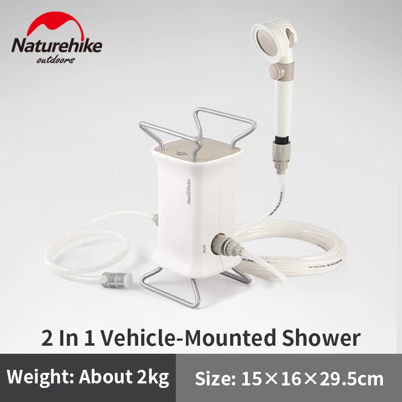 Naturehike Multiple Modes 2 In 1 Vehicle-Mounted Shower 2kg Portable Ultralight - £263.43 GBP