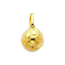 14K Yellow Gold Soccer Ball Charm - £88.72 GBP