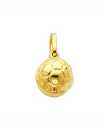 14K Yellow Gold Soccer Ball Charm - €125,27 EUR