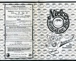 Nick&#39;s Tomatoe Pie Restaurant Menu Jupiter Florida 1990&#39;s - £23.34 GBP