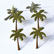 Eyelet Outlet Shape Brads 12/Pkg-Palm Trees #2 - $13.59