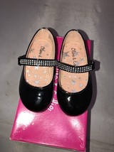 Olive &amp; Edie Girls Pennie Mary Jane Flats, Black/ Size 6M Toddlers - $19.75