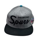 San Antonio Spurs Mitchell &amp; Ness Script Snapback 20% Wool Gray Minor St... - $28.50