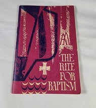 The Rite For Baptism 1968 Catholic Holy Devotional Booklet Liturgical Press - £9.53 GBP
