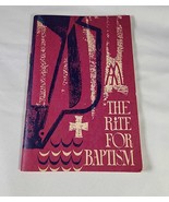 The Rite For Baptism 1968 Catholic Holy Devotional Booklet Liturgical Press - £9.56 GBP