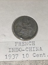 Indo China French 10 Cents 1937 Silver - £7.58 GBP