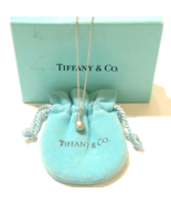 Tiffany &amp; Co. Elsa Peretti Tear Drop Necklace Pendant Top Silver 925 W/Box - $89.99