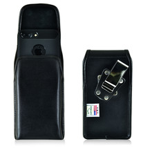iPhone 8 Plus iPhone 7 Plus Holster Metal Clip Case Leather Vertical Turtleback - £29.78 GBP