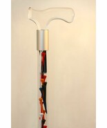 Walking cane acrylic golf tees lucite elegant designer changeable - $68.61