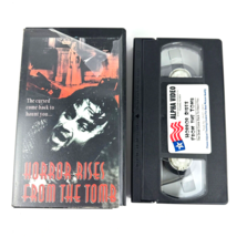 Vtg 1975 Horror Rises From the Tomb VHS Movie - Case Alpha Video 90 min ... - £22.41 GBP