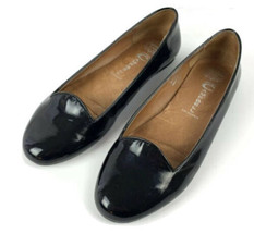 Jeffrey Campbell Size 7 black patent leather Mention Flats slip on loafers - $34.06