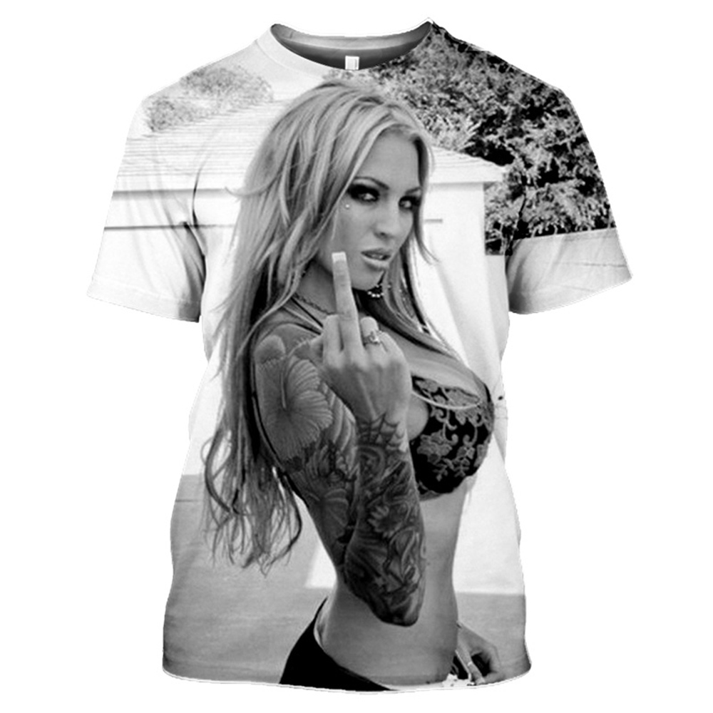 Sexy Goddess Tattoo 3D Print unisex T-shirts Summer Streetwear Top Tees ... - $9.99