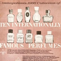 1966 Cosmopolitan 10 Famous Women&#39;s Perfumes Advertisement Fragrance DWLL10 - $41.13 CAD