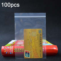 100pcs  Perforated Ziplock Bag Thickened Transparent Packaging Bag Plastic Seale - £1.57 GBP