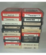 Lot 20 Country 8-Track Tapes - Kenny Rogers * Roy Clark * Charlie Rich [... - £16.09 GBP