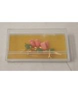 Vintage Coral &amp; Jade Flower Rose Cluster Pin Brooch Gold Plate - $69.92 CAD