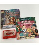  Disney Storyteller Cassette Tape Alice Wonderland Lady Tramp Read Along... - $40.53 CAD