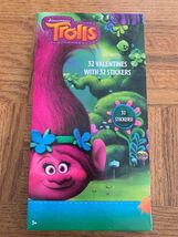 Trolls Valentines Day Cards 32 Count 32 Stickers - $18.69