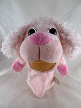 KellyToy Pink poodle Puppet Large Sparkle Eyes Plush 10&quot; Stuffed Animal - $9.89