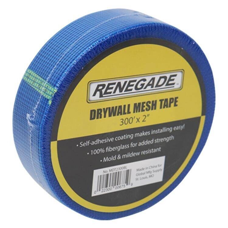 Renegade Blue Drywall Mesh Tape 2&quot; X 300&#39;- Case of 12 - $65.00