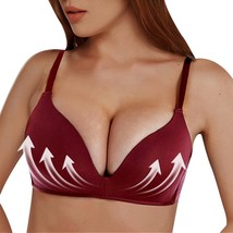 3 pieces Seamless Sexy Bra Woman Bra Underwear Style 2-Wine red 80B - £6.31 GBP