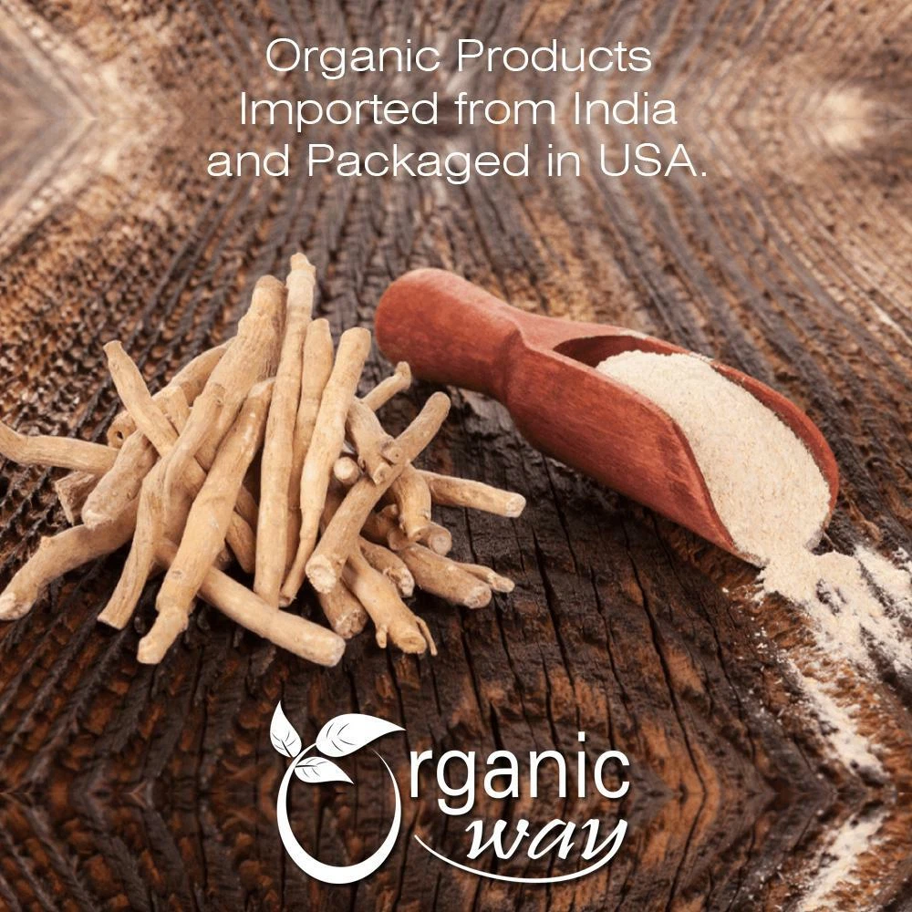 Organic Way Ashwagandha Root Cut &amp; Sifted - Organic, Kosher &amp; USDA Certi... - $32.12