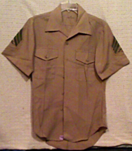 US Army Marines Korean To Vietnam War Era Nice Shape Khaki Uniform Shirt... - $285.10 MXN