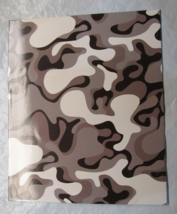 Single Gray Camouflage Camo 2-Pocket Paper Folder for 8.5″ by 11″ by Top... - $3.99
