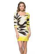 High Secret Women&#39;s Hand Painted, Long Sleeves Dress, XL, Yellow - £50.32 GBP