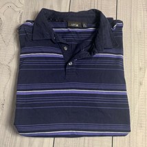 Apt. 9 Polo, Size XL, Blue, Striped, 100% Cotton, Short Sleeved - $15.99