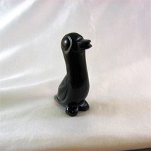 Handmade Black Obsidian Carved Duck From Peru, 3 Inches High - $24.50