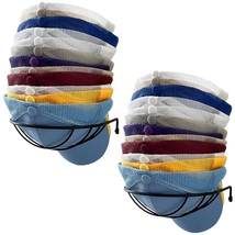 Hat Rack For Wall And Closet 2-Pack For 30 Ball Caps Storage, Compact Hat Organi - £21.58 GBP