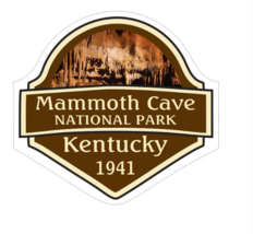 7&quot; mammoth cave national park kentucky 1941 state bumper sticker decal usa made - $27.99