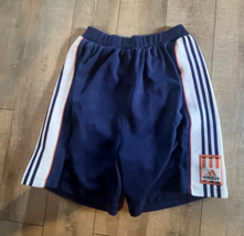 Vintage 90&#39;s Mens Adidas 3 Stripe Basketball Shorts  Blue White Mens XL - $421.22 MXN
