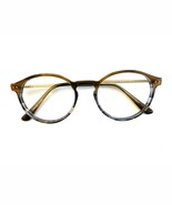 Robert Mitchel Eyeglasses Frames RM 202112 Brown Smoke round 51-20-145 N... - $39.60