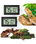 Reptile Thermometer and Humidity Gauge,2Pcs Digital Hygrometer Adhesive ... - €9,49 EUR