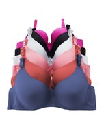 Viola&#39;s Secret Pack of 6 Women&#39;s Solid Soft Pad Supportive Full Cup Bra ... - $670.09 MXN