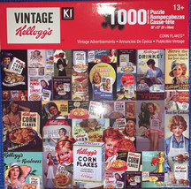 Karmin Vintage Kellogg&#39;s Corn Flakes Cereal 1000 PC Jigsaw Puzzle 20 X 27 NEW - £11.82 GBP