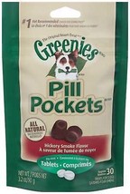 Greenies Pill Pockets for Tablets Hickory Smoke 1ea/30 ct, 3.2 oz - £11.13 GBP