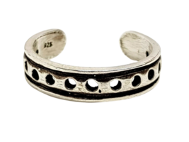 Anneau d&#39;orteil Style Viking Norse 925 Argent Réglable Asgard Midgard Boho Ring - £16.76 GBP